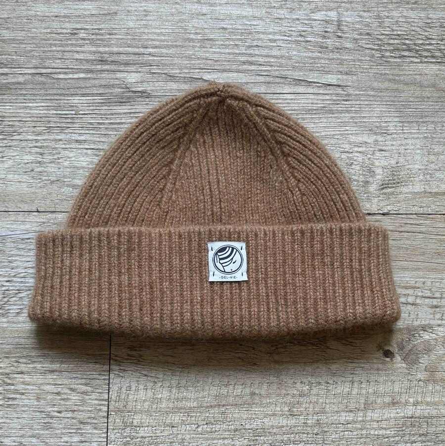 bonnet beige ski