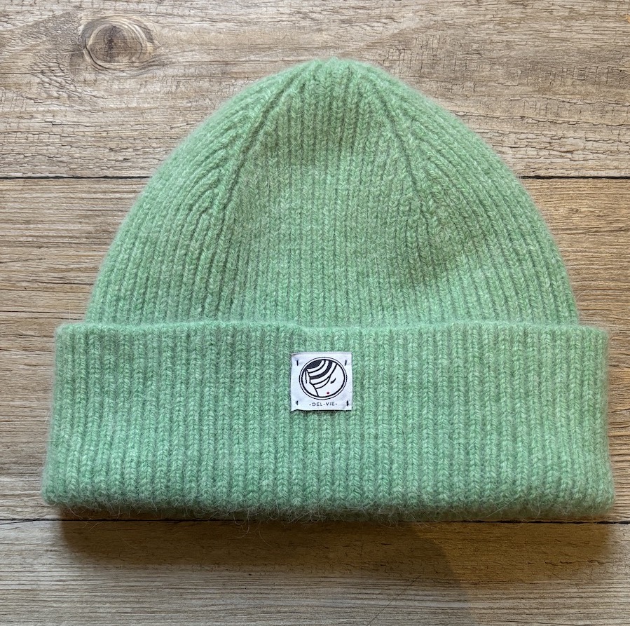 bonnet doux et chaud vert